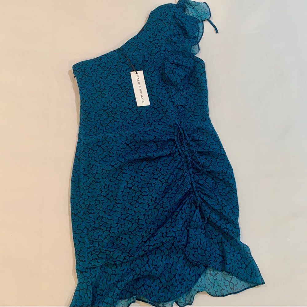 Revolve Python One Shoulder Mini Dress - Picture 5 of 6